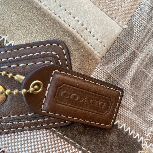 Coach Brown and Tan Patchwork Tote 😍 - Picture 3 of 6